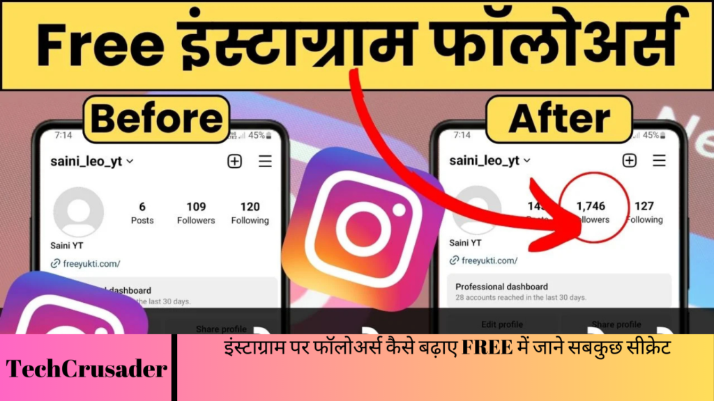 इंस्टाग्राम पर फॉलोअर्स कैसे बढ़ाए FREE में जाने सबकुछ सीक्रेट